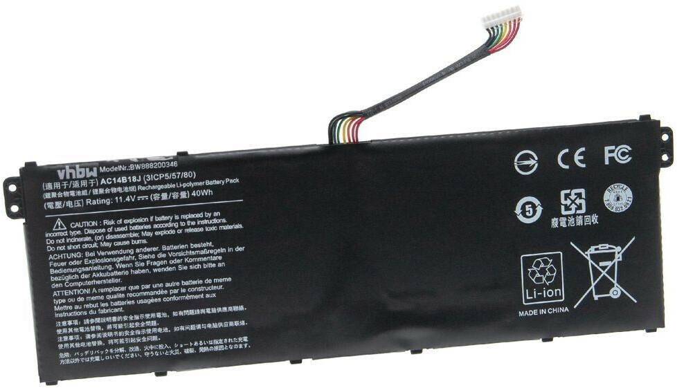 Batterie per notebook vhbw 170480447-50